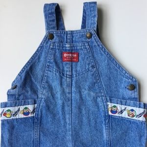Vintage Oshkosh Baseball Bear Overalls